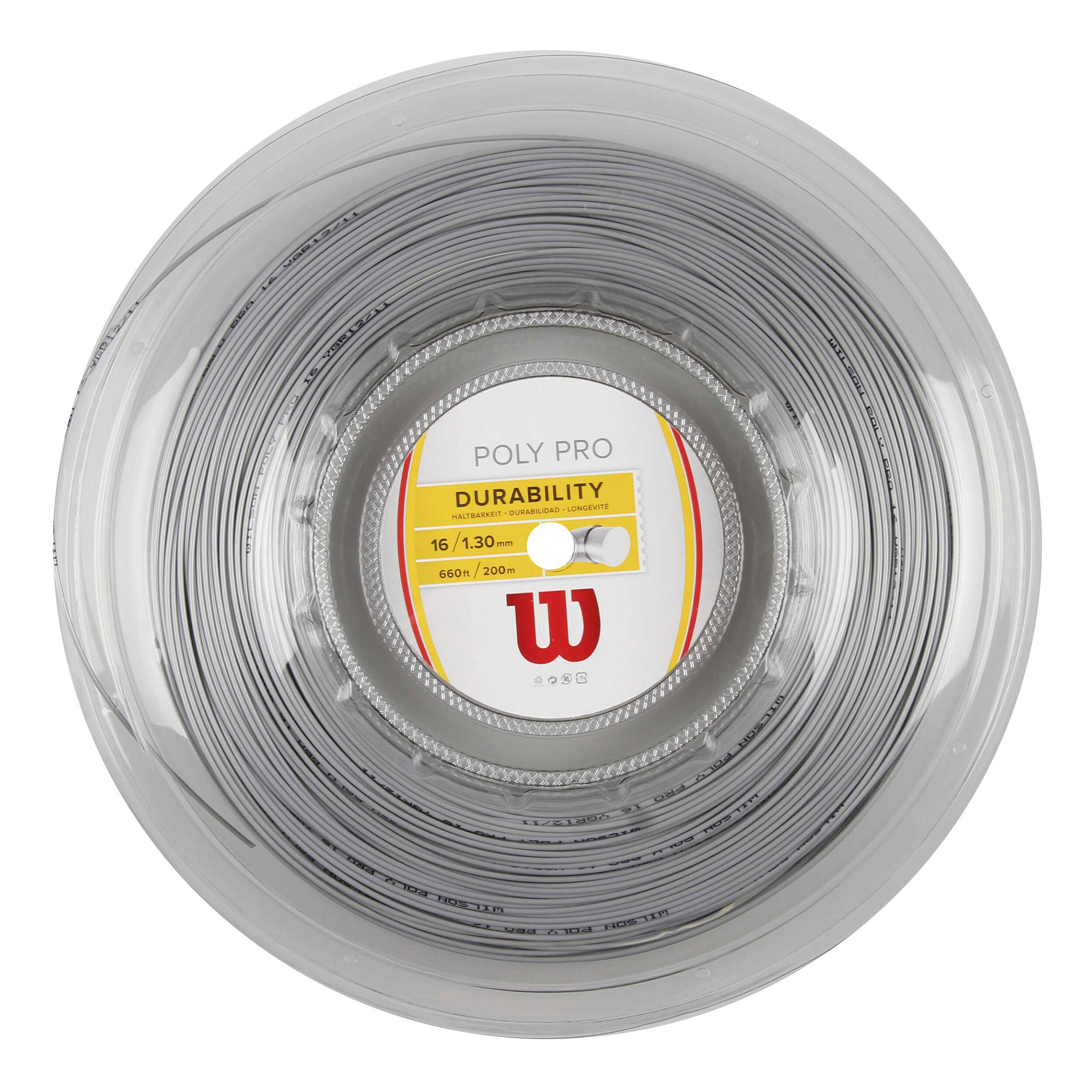 Poly Pro Saitenrolle 200m - Silber