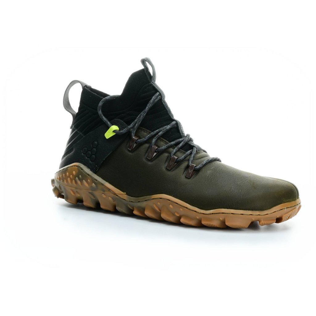 Vivobarefoot Magna Forest ESC L Bracken Lime Leather Barfuß-Wanderschuhe