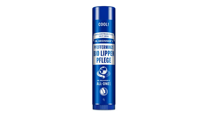 DR. BRONNER'S natürlicher Fair Trade Lip Balm – Pfefferminze 4 g