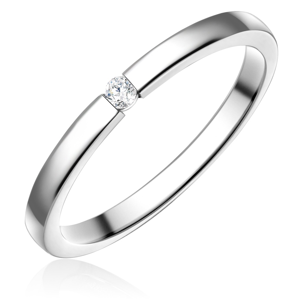 Glanzstücke München Bague en argent Argent sterling Oxyde de zirconium (CZ) en Argent Bague