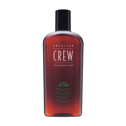 American Crew 3 em 1 Shampoo, Condicionador e Sabonete Líquido Corporal com Óleo de Melaleuca 250 ml