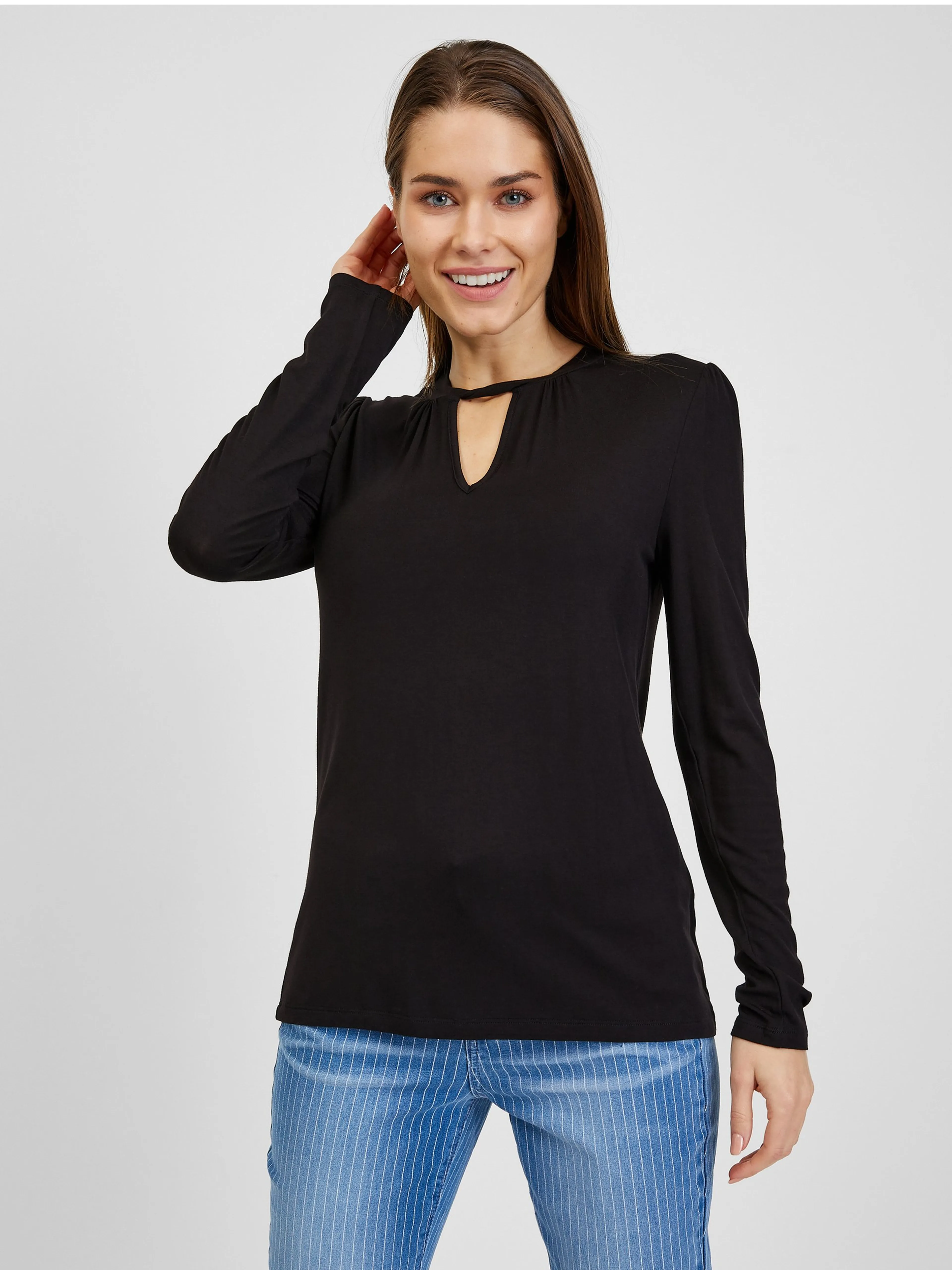 Schwarzes Damen T-Shirt ORSAY