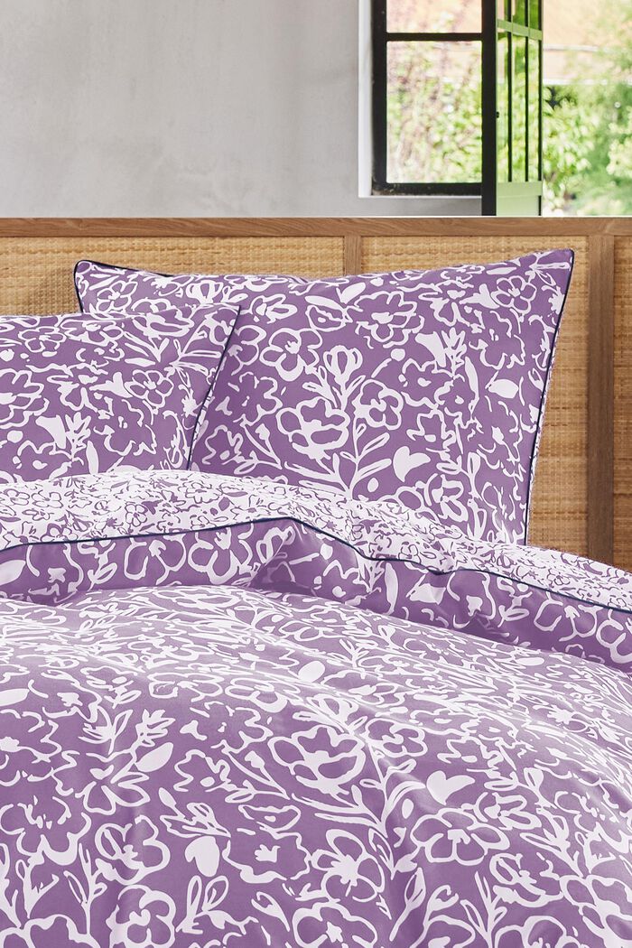 Renforcé-Bettwäsche-Set mit Blumenmuster