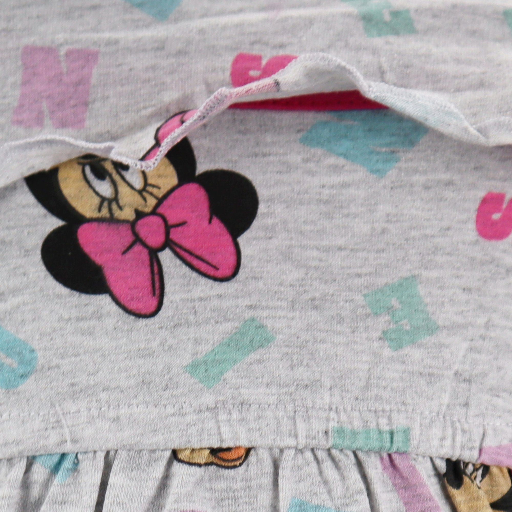 Minnie Mouse Sommerkleid  Minnie Maus Kinder Mädchen kurzarm Kleid Gr. 104 bis 134