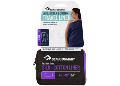 Sea To Summit Drap de sac Soie et Coton Mummy Tapered