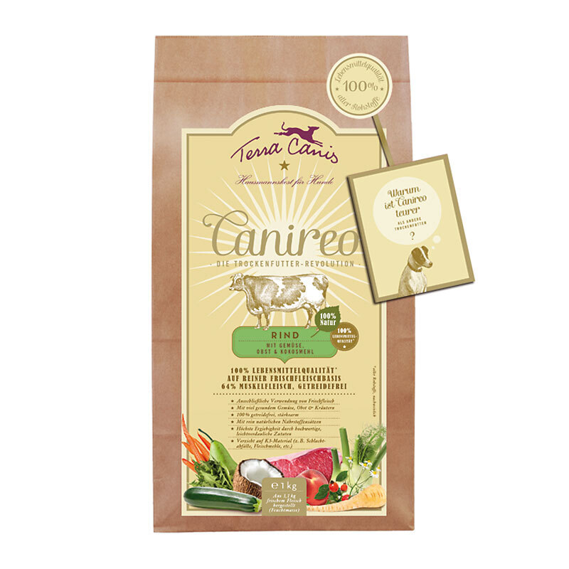 Terra Canis Hundetrockenfutter Terra Canis Canireo Adult Rind 1 kg