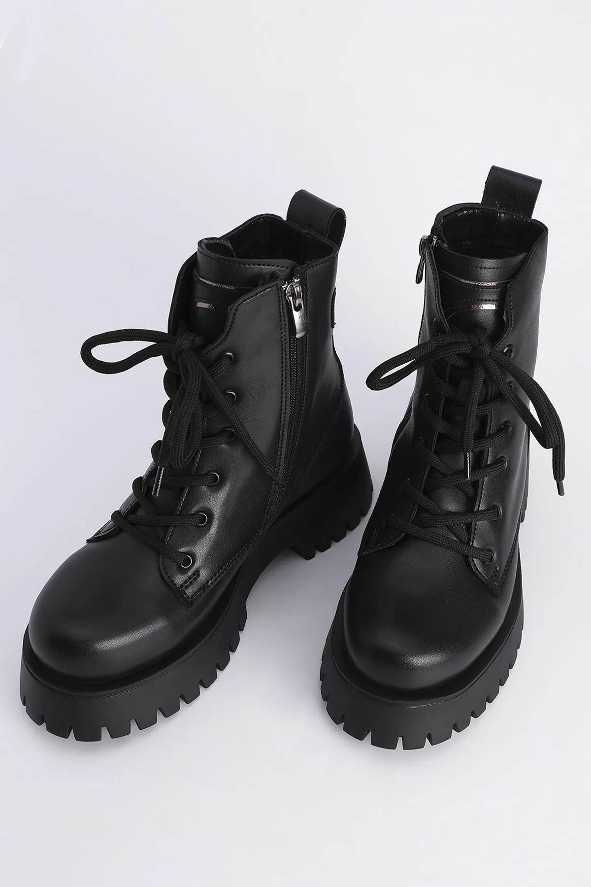 Marjin  Stiefelette - Schwarz - Blockabsatz