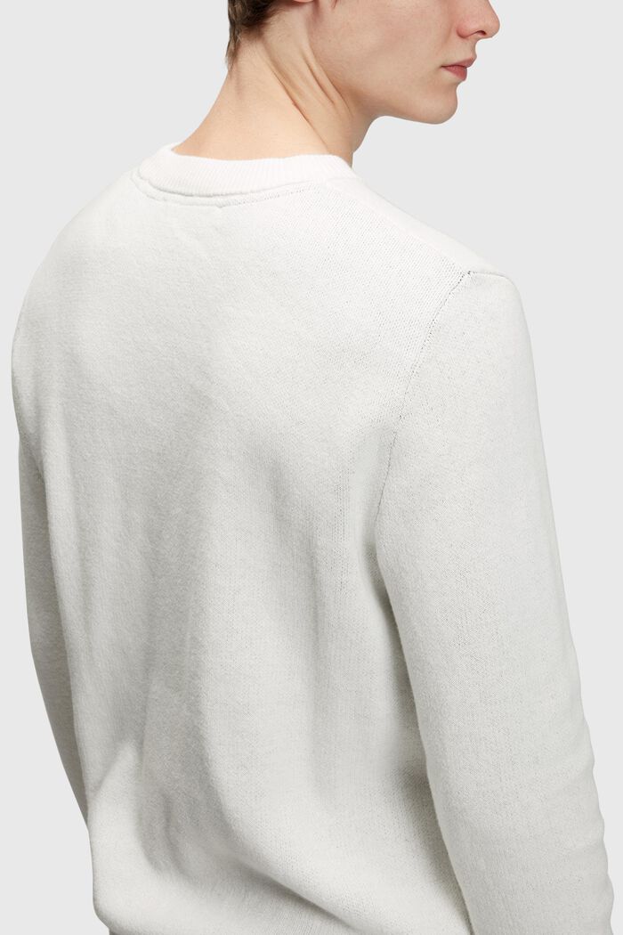 Rundhals-Pullover mit Kaschmir
