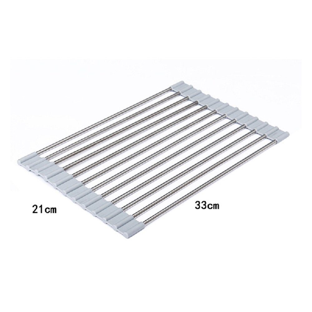 KLLGIA Campingtoilette Besteckabtropfgestell aus silikonbeschichtetem Edelstahl, (1-St)