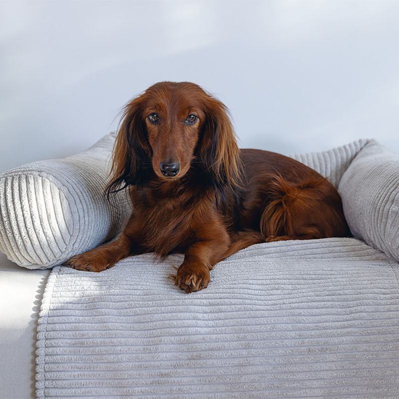 Designed by Lotte Couchkissen Ribbed, hellgrau