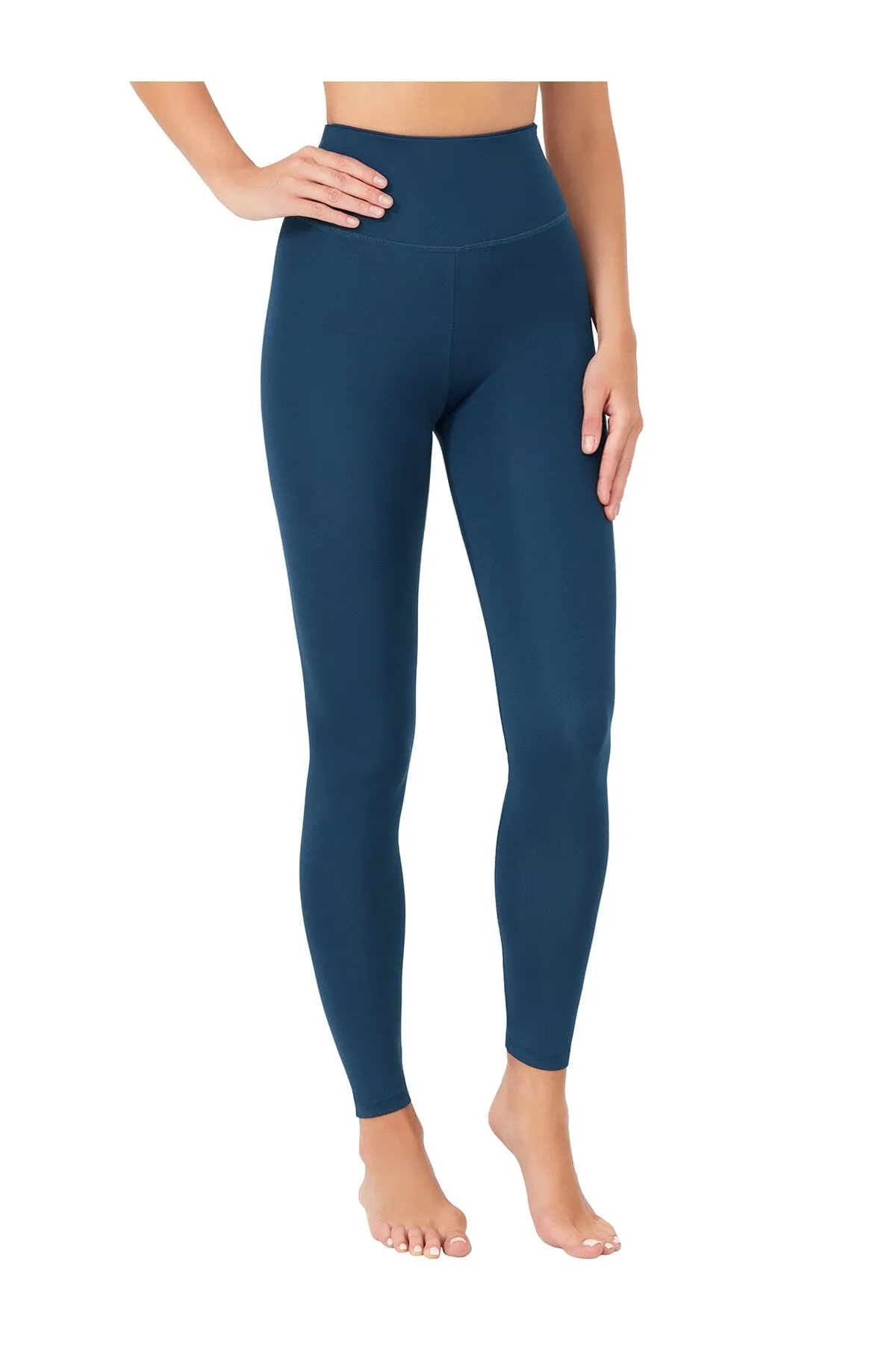 LOS OJOS  Marineblaue Sportstrumpfhosen mit hoher Taille – Basics