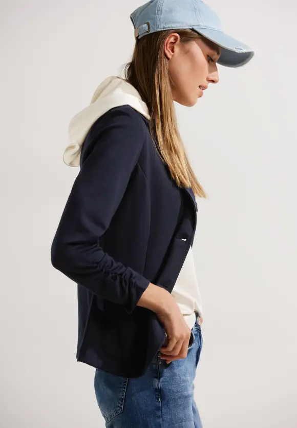 CECIL Sweatblazer mit Raffung
