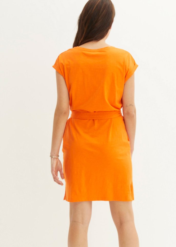 Shirtkleid mit Bindeband