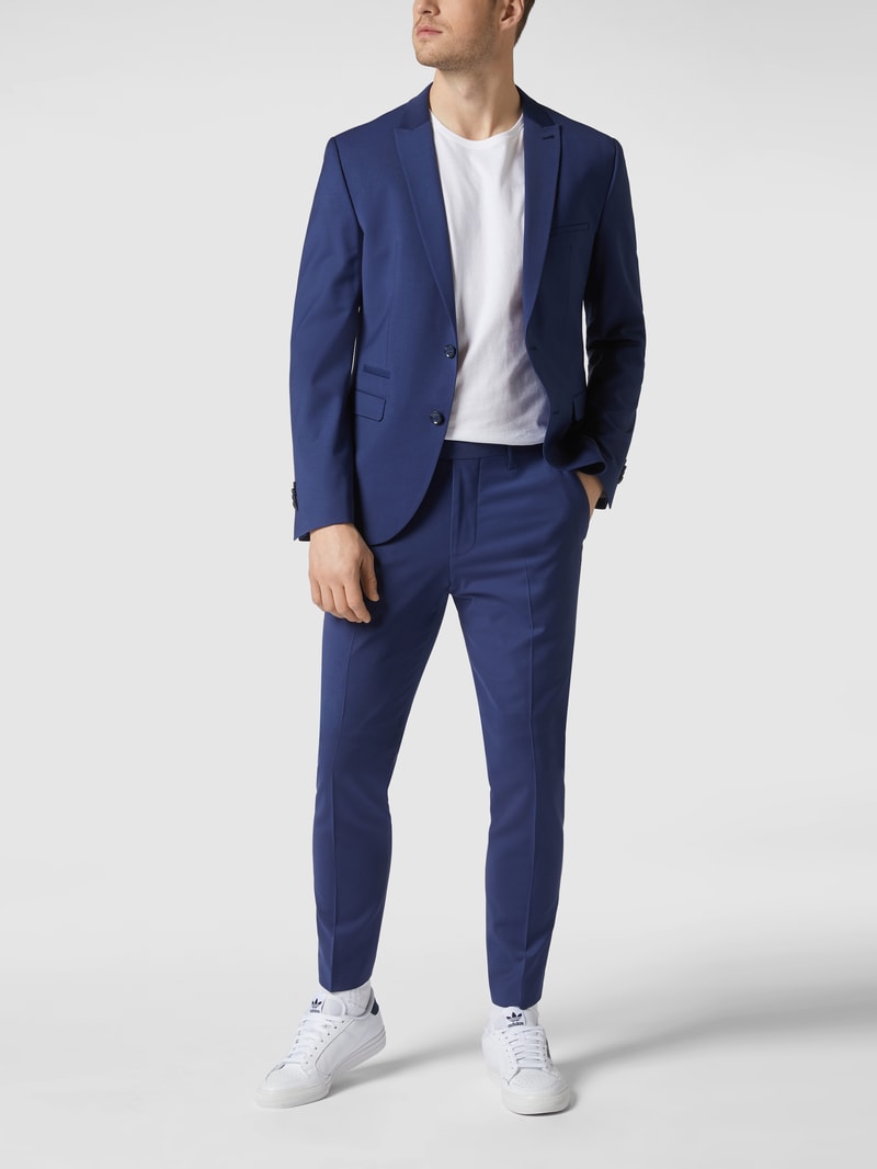 Slim Fit 2-Knopf-Sakko mit Stretch-Anteil Modell 'CiCastello' - 'CIPOWERSTRETCH' in royalblau