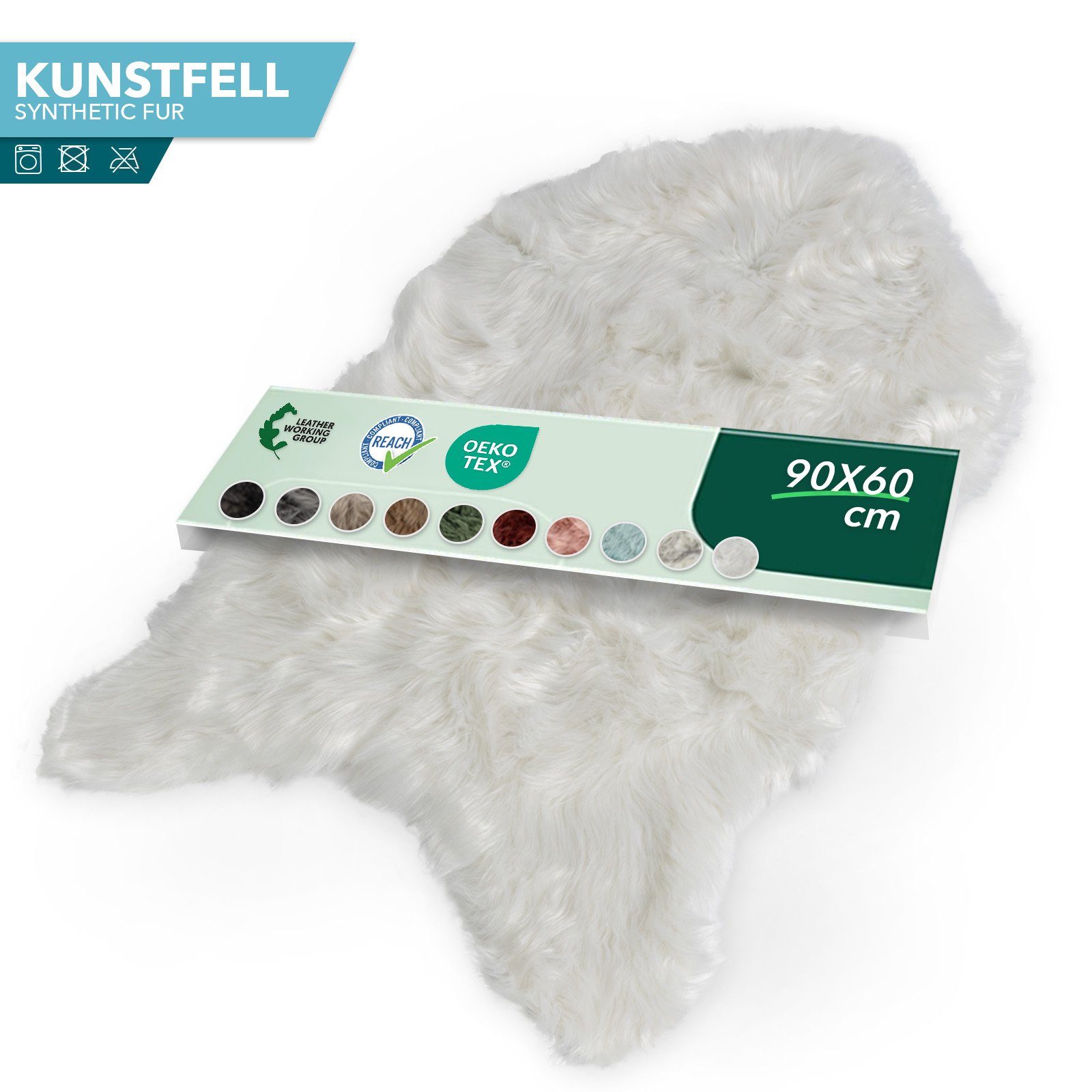 Fellteppich Kunstfell Nelly, Karat, Geruchlos, Kuschelig