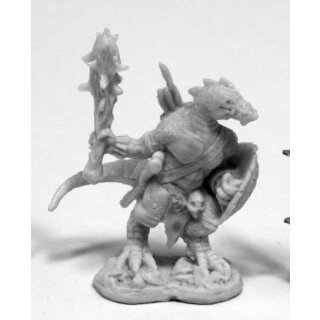 Lizardman with Club and Shield