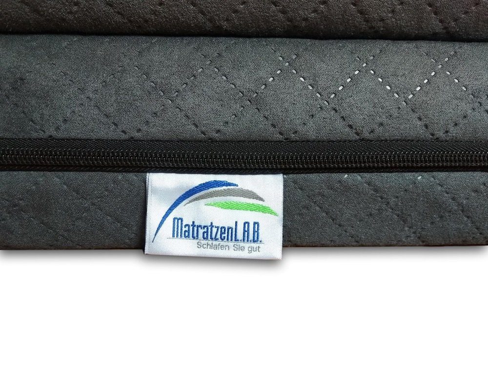 Klappmatratze für VW T5 T6 T6.1 Multiflexboard, MatratzenL.A.B®, (Air System, 8 cm Kaltschaumkern), Härtegrad H3 fest, Alcantara Polsterstoff, versteppt