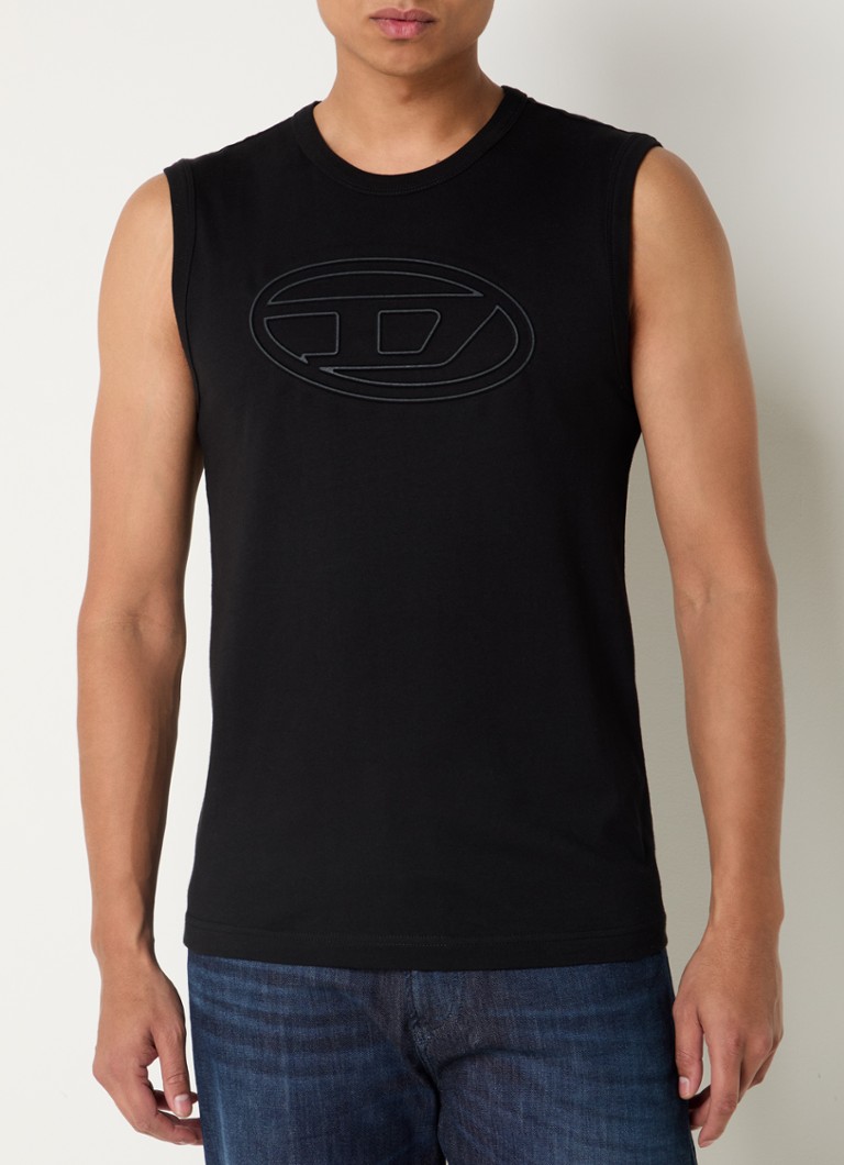 Débardeur Diesel T-Bisco-Bigoval avec logo imprimé en 3D