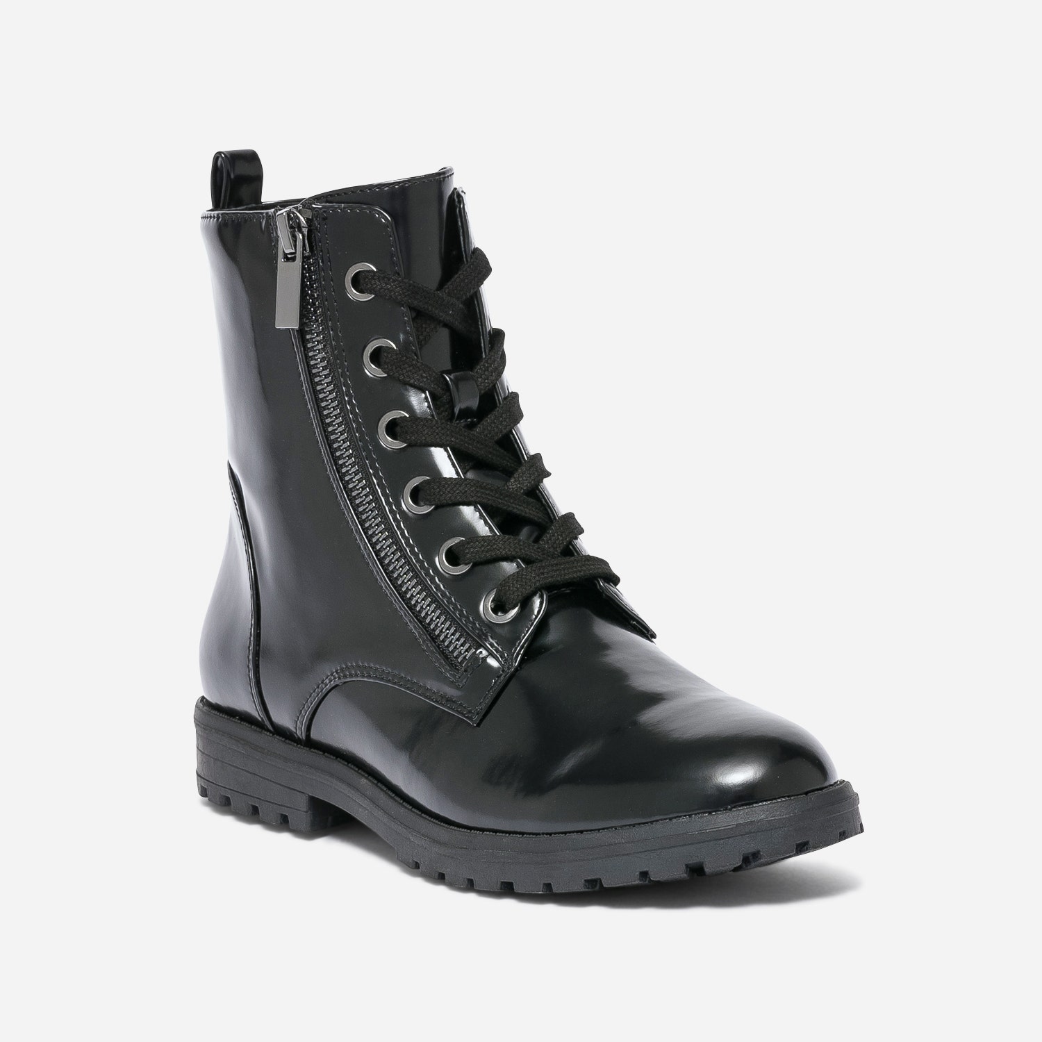 Bottine noire à zip