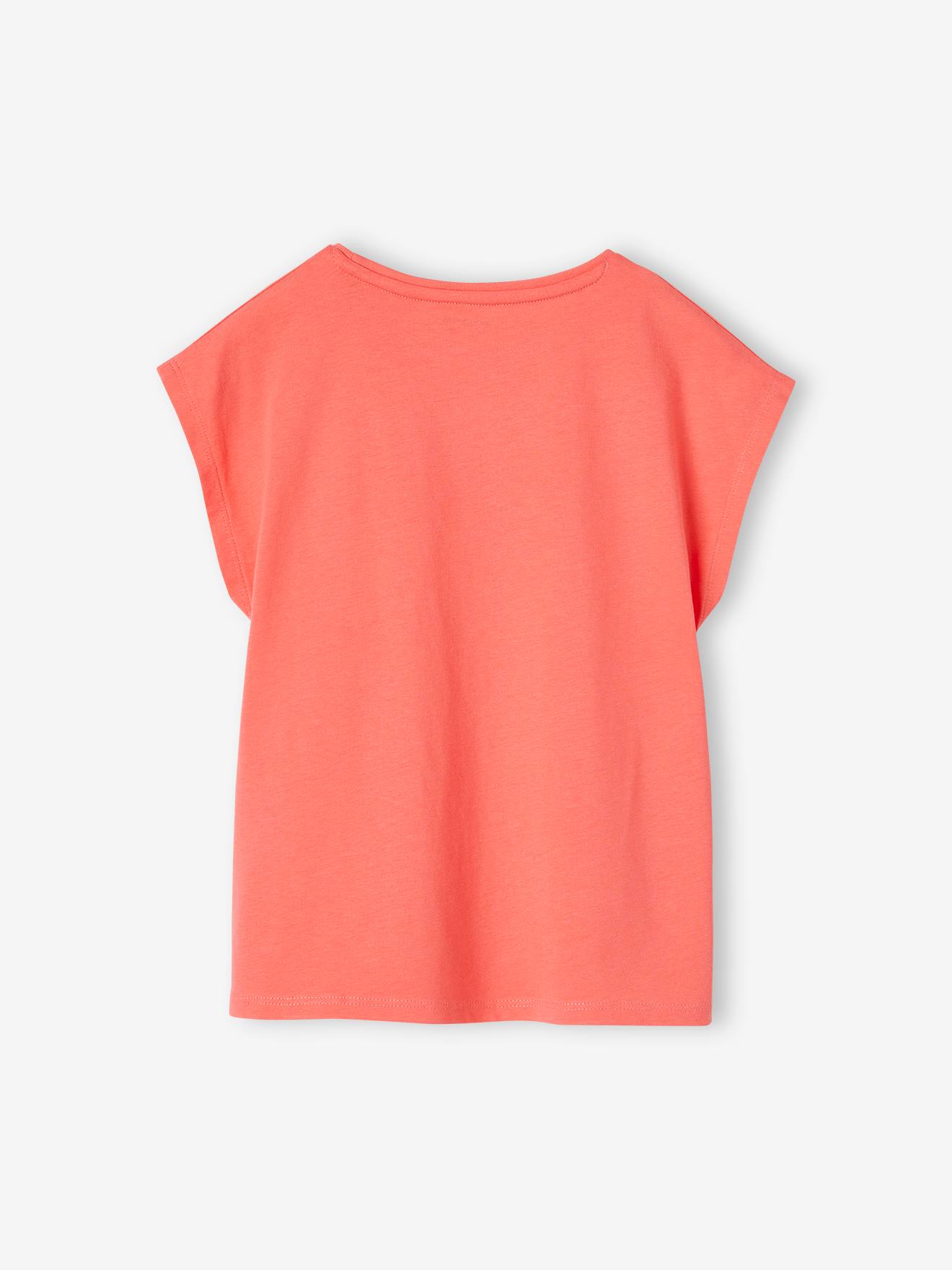 Vertbaudet Mädchen T-Shirt BASIC, personalisierbar Oeko-Tex - wollweiß
