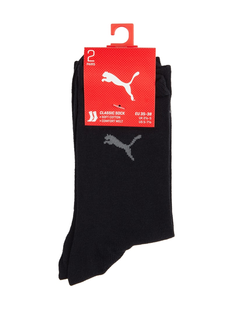 Socken im 2er-Pack in schwarz