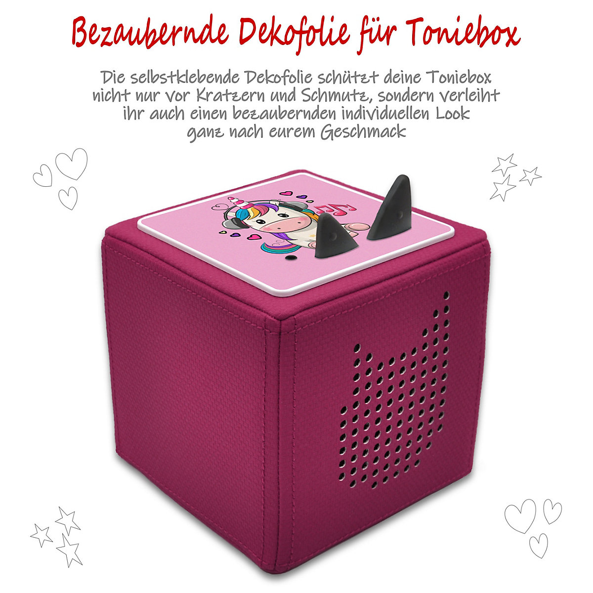 Schutzfolie für Toniebox, Dekofolie für Toniebox, Toniebox Aufkleber
