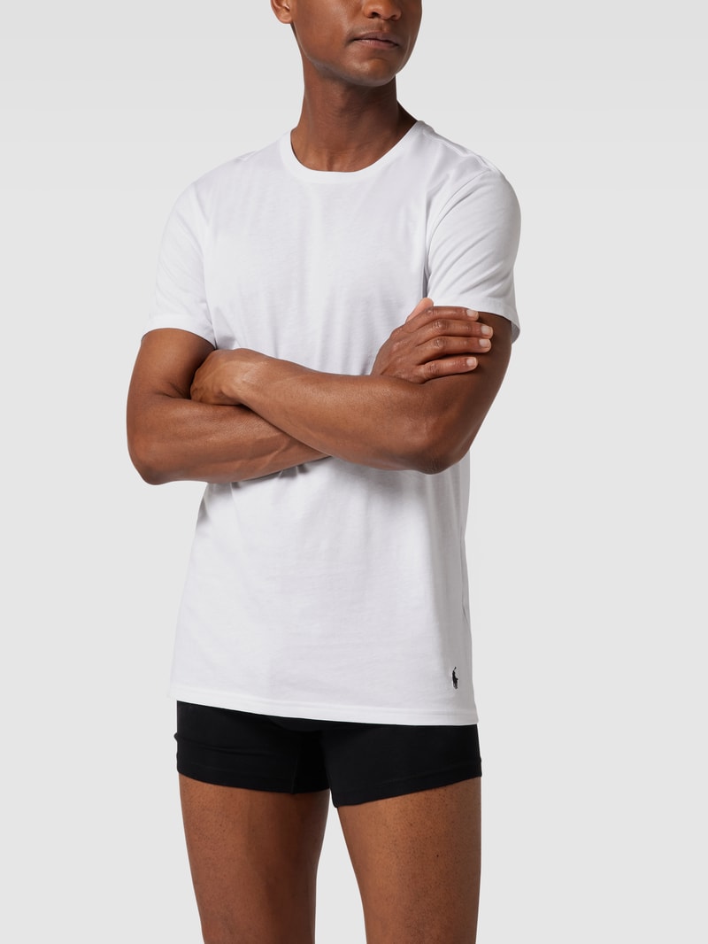 T-Shirt aus Baumwolle im 2er-Pack in weiß