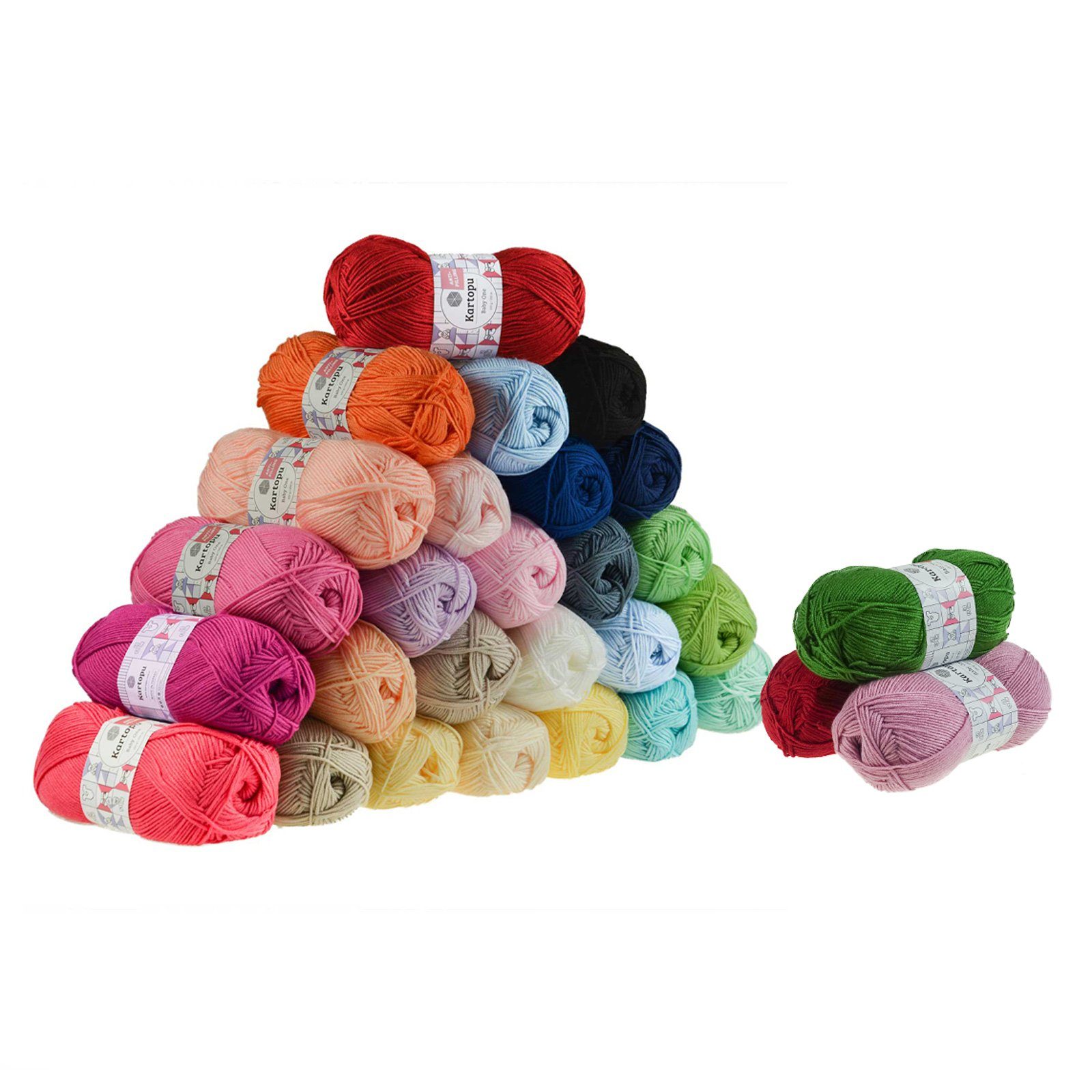 Kartopu 5 x 100g Strickgarn Kartopu BABY ONE Häkelwolle, 250 m, K861 sand