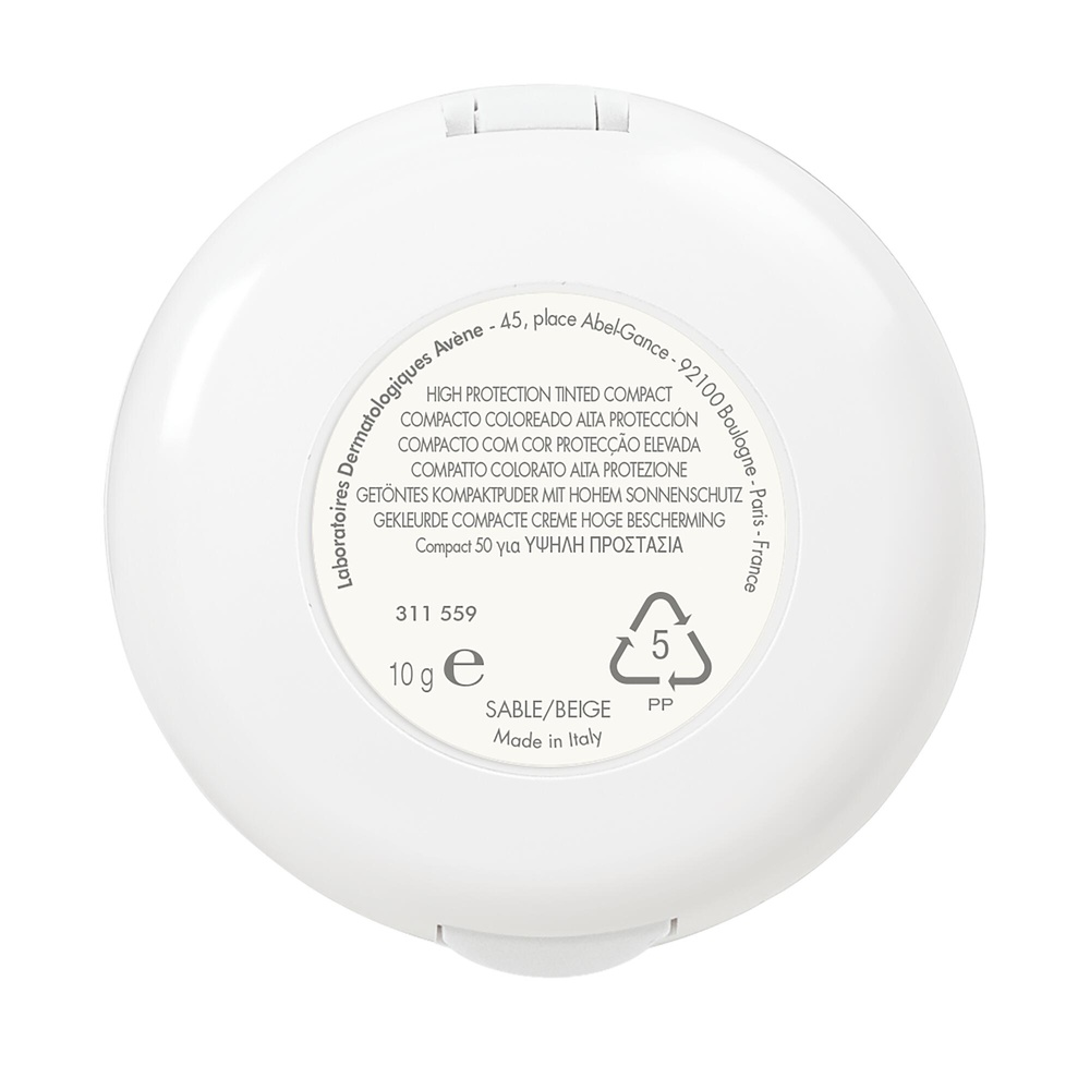 Avène SOLAIRE Compact Teinté  50+ sable 10gr Compact solaire