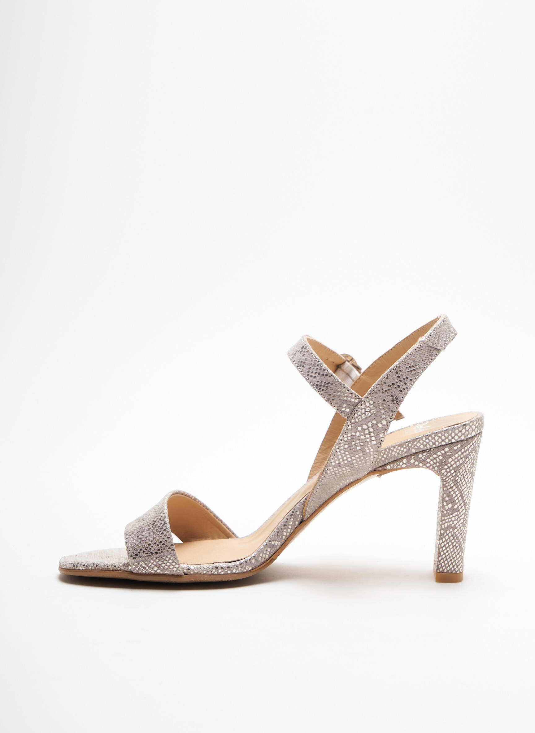 Perlato Sandales Nu Pieds Femme couleur gris