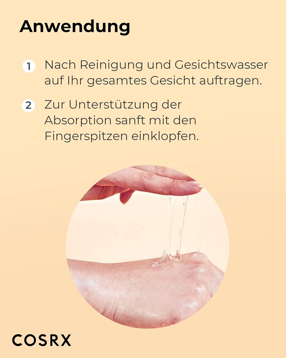 Cosrx Gesichtsserum Advanced Snail Power Essence 100ml Gesichtsserum Schneckenschleim Gesichtscreme, Creme Pickelentferner Akne Behandlung, Pickel Entferner, 1-tlg., Hochdosiert, für unreine und empfindliche Haut, Anti Pickel Serum