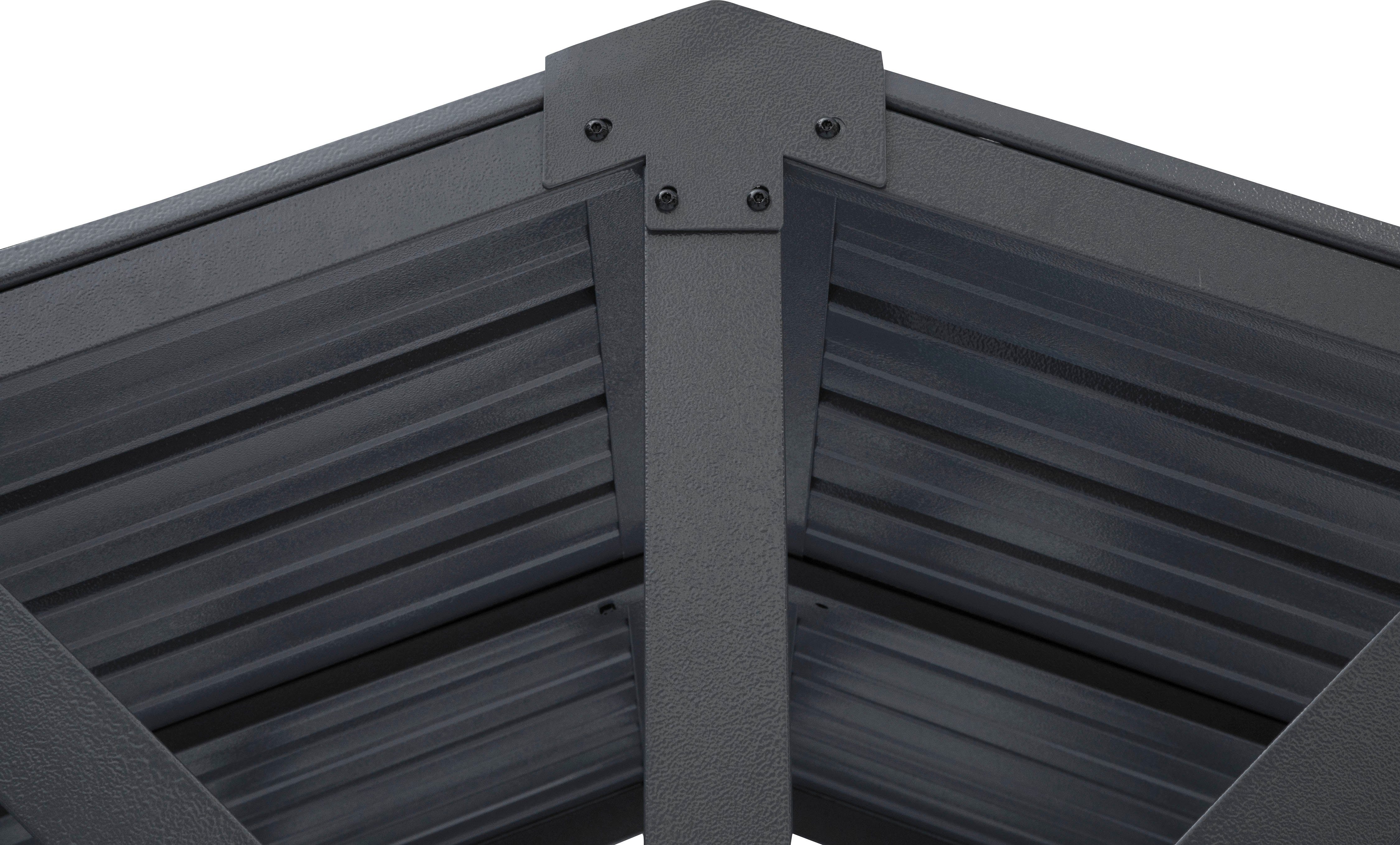 KONIFERA Grillpavillon Lissabon, BxT: 244x153 cm, mit verzinktem Stahldach und Stahlgestell