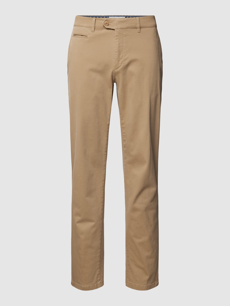 Stoffhose mit Paspeltasche Modell 'EVEREST' in beige
