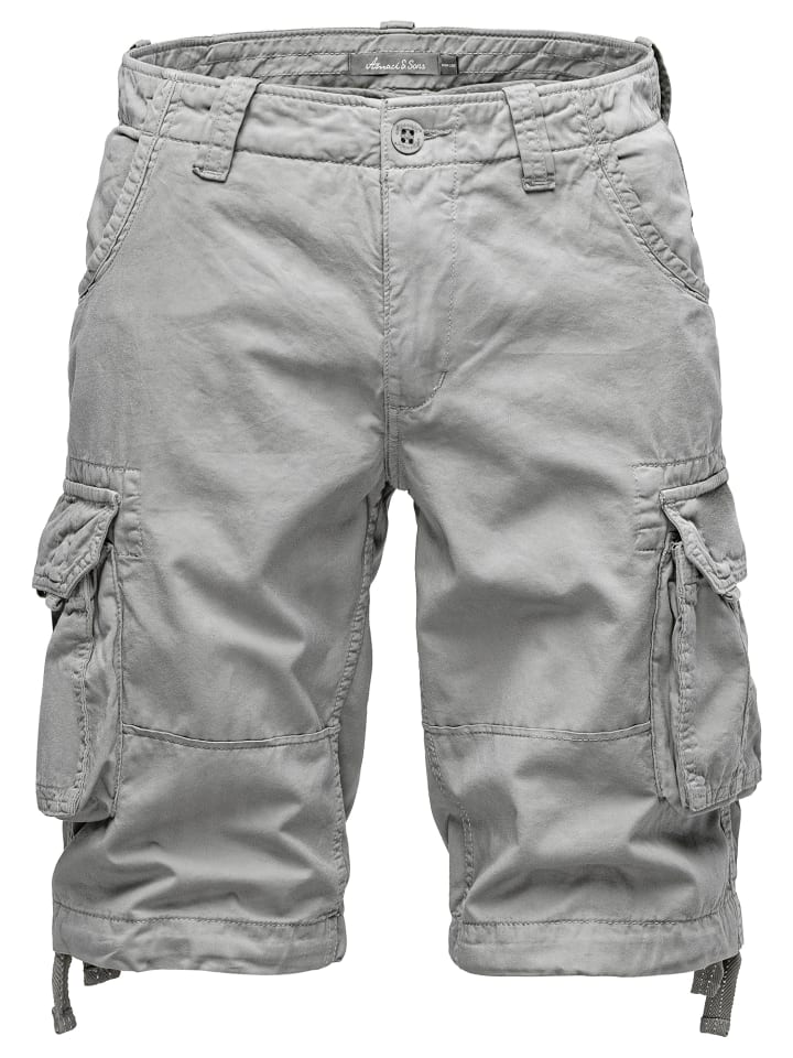 Amaci&Sons Cargoshorts CRYSTAL in Hellgrau günstig kaufen