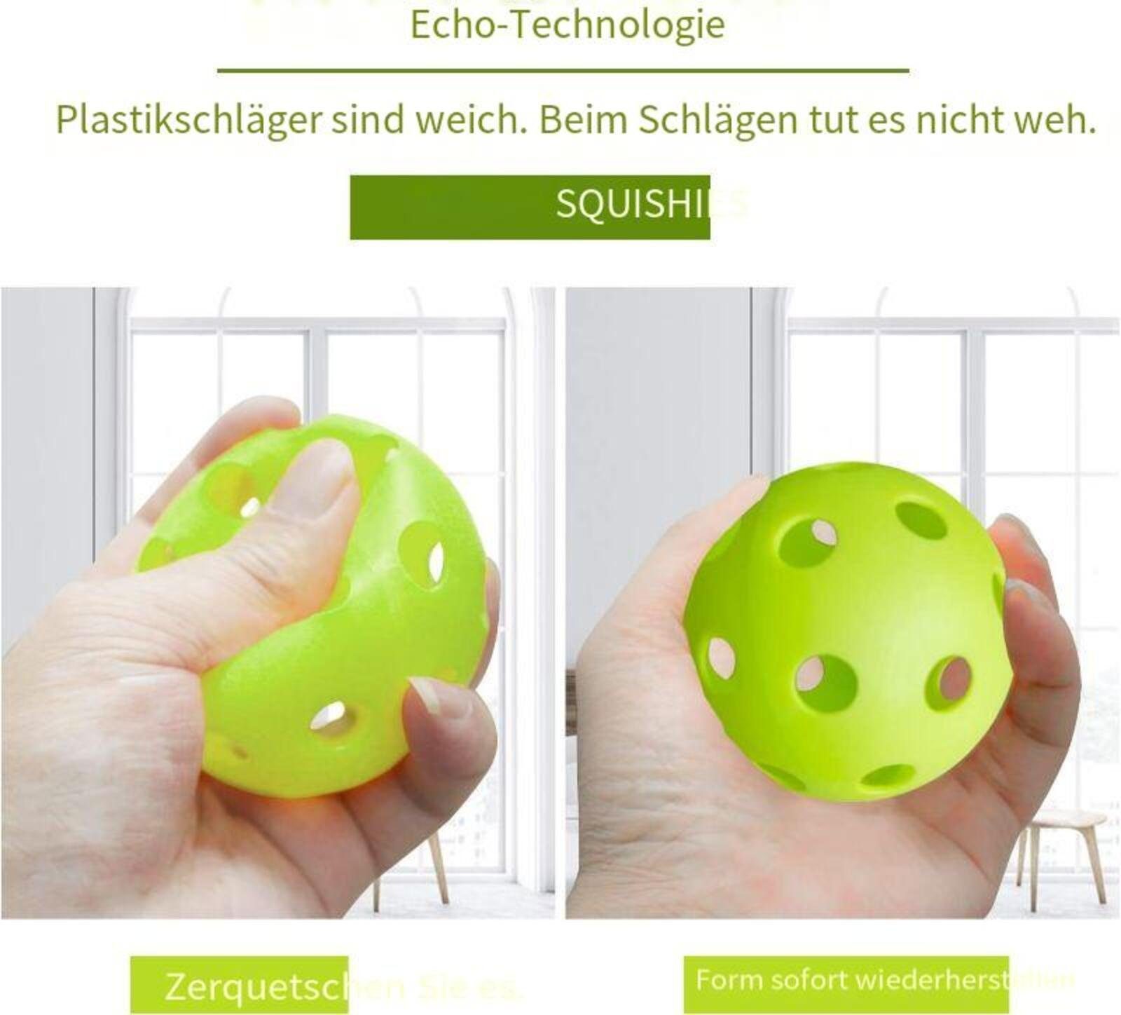 Devenirriche Golfball 12pcs Golf Übungsbälle,Hohle Luftstrom üBungsgolfbäLle,Übung Golfball