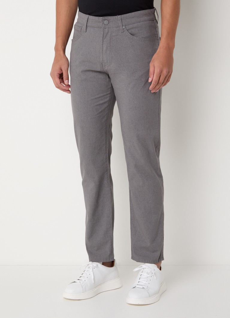 Spodnie chino HUGO BOSS H-Re.Maine5 o dopasowanym kroju z mikronadrukiem