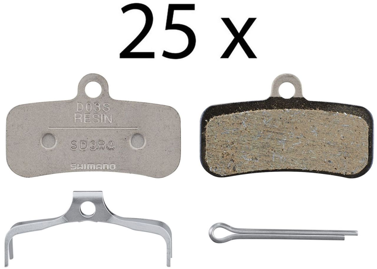 Shimano D03S Resin Disc Beläge (25er Werkstattverpackung) kaufen | Bike-Discount