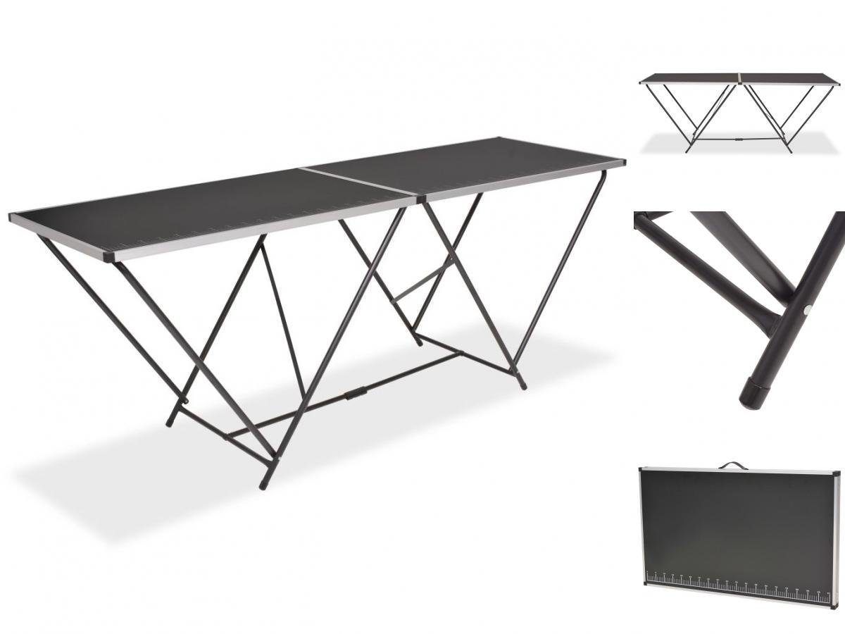 vidaXL Esstisch Tapeziertisch Klappbar MDF und Aluminium 2006078 cm