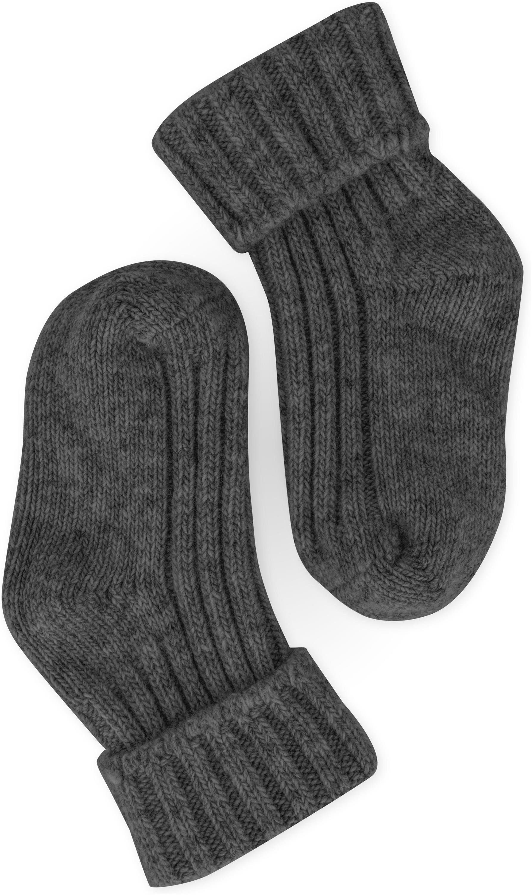 normani Basicsocken 2 Paar GOTS Babyschafwollsöckchen (2 Paar) weiche Naht