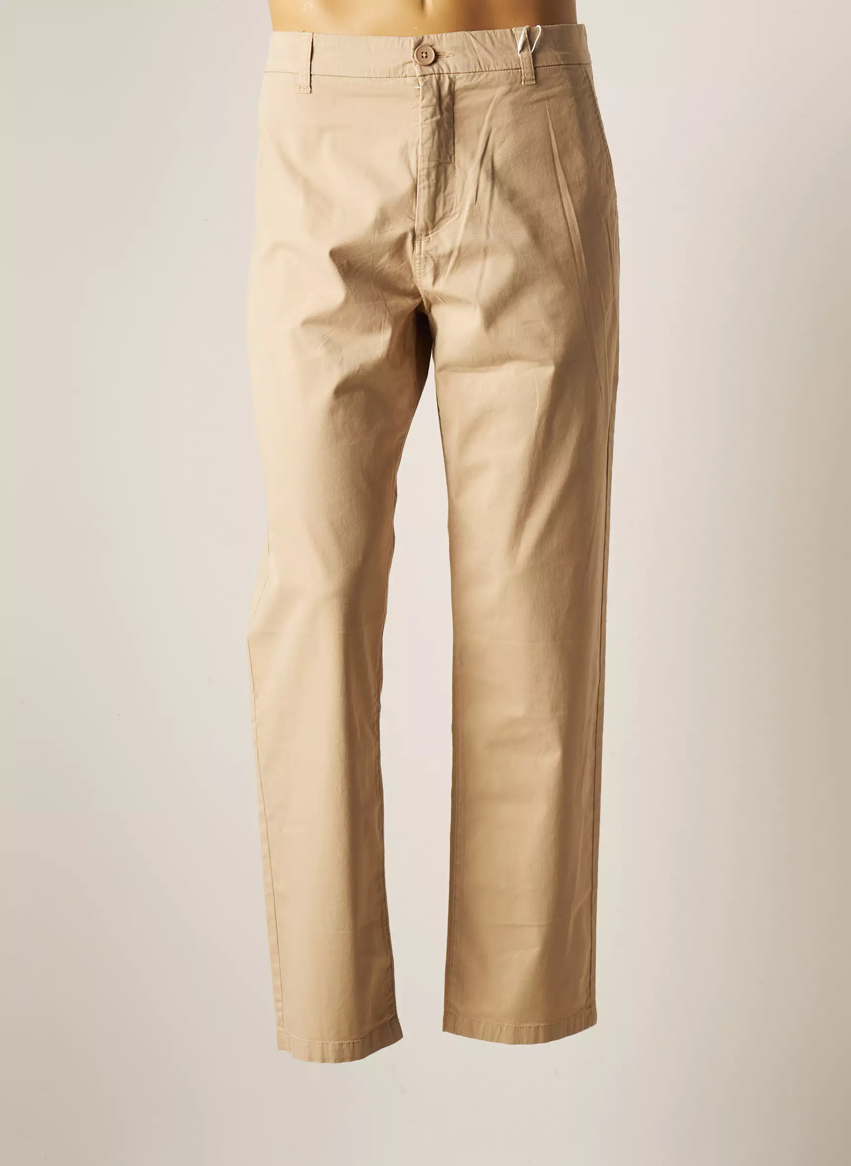 Knowledge Cotton Apparel Pantalons Chino Homme couleur beige
