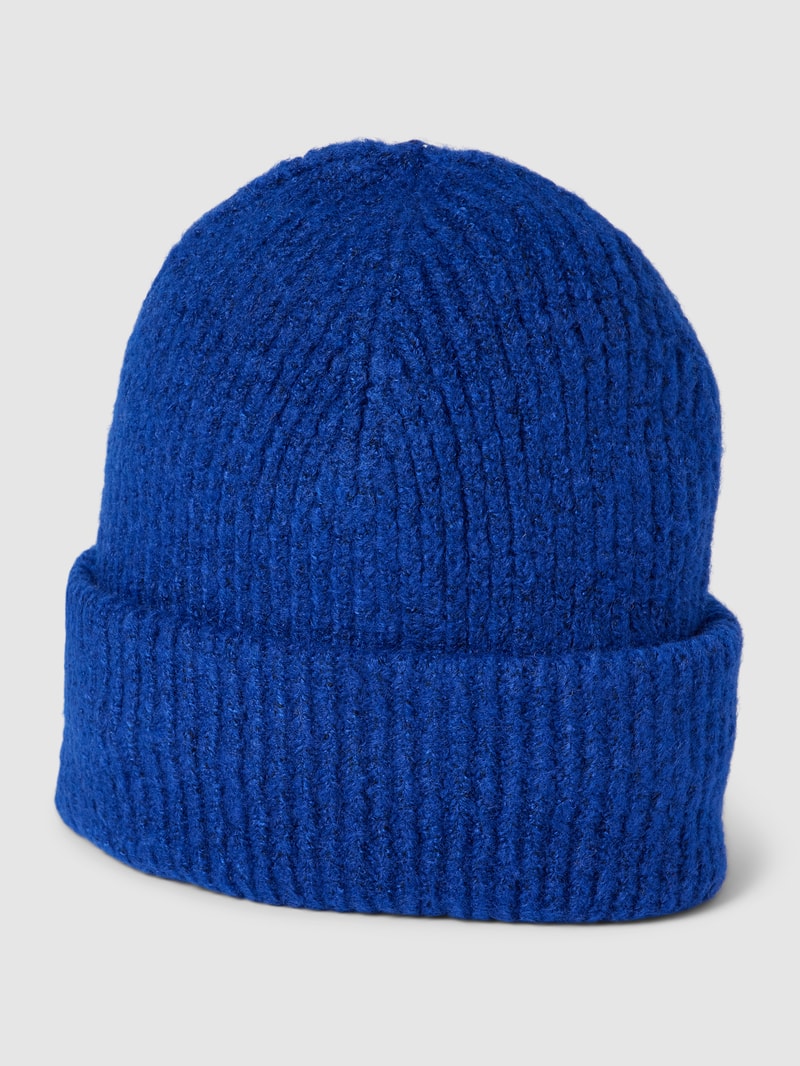 Strickmütze in Melange-Optik Modell 'PYRON' in ozean blau