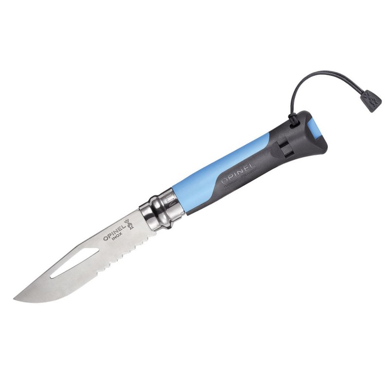 Coltello Opinel n.8 inox Blue Opinel Outdoor. (survival knives).
