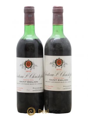 Saint-Émilion Château Saint Christophe 1975 - Lot de 2 Bouteilles