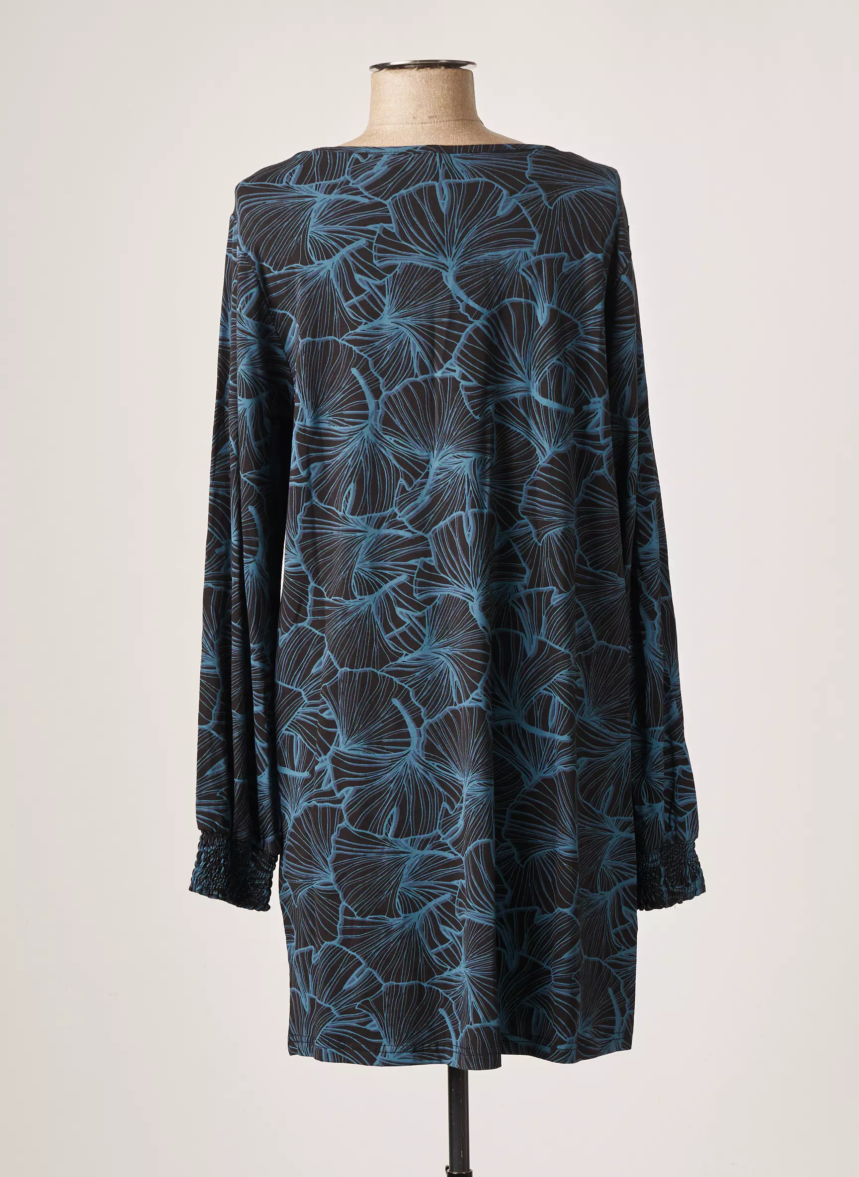 Ciso Robes Mi Longues Femme couleur bleu