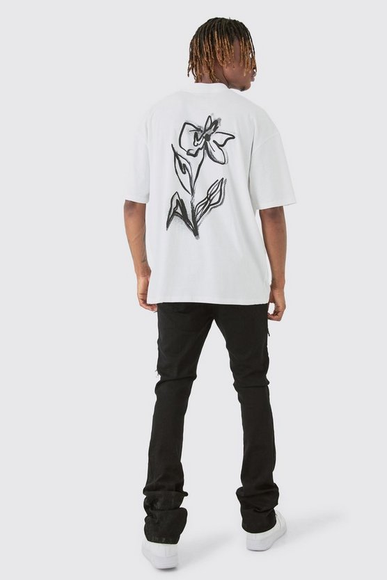 Tall zerrissene Skinny Jeans