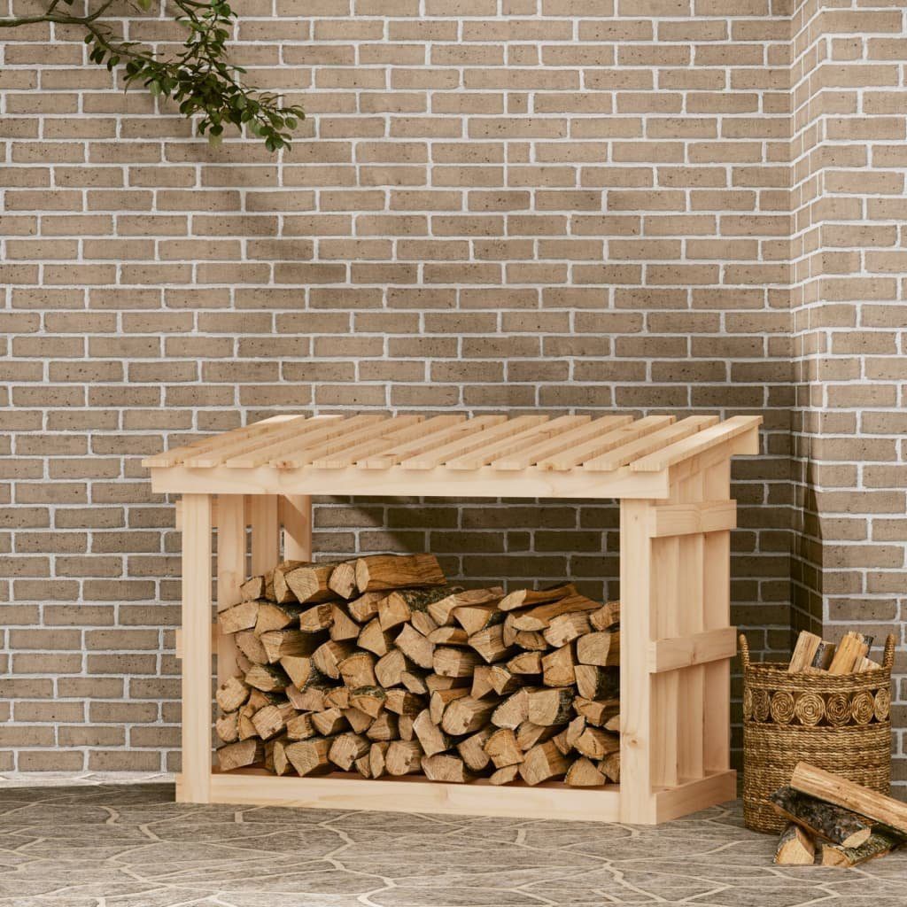 vidaXL Kaminholzregal Kaminholzregal 108x64,5x77 cm Massivholz Kiefer, BxTxH:108x64.5x77 cm