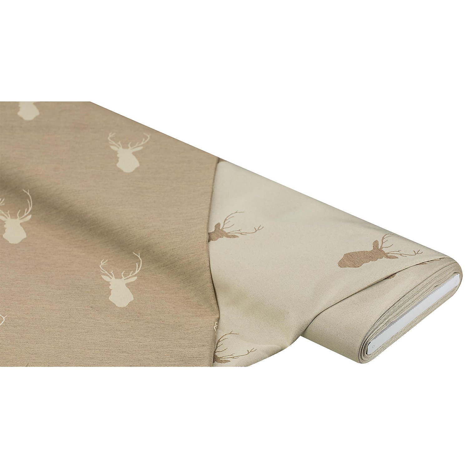 Jacquard Hirsch, natur/beige