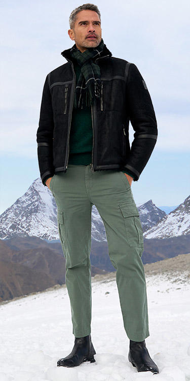 BELSTAFF, Winterlederjacke, Komplett-Outfit
