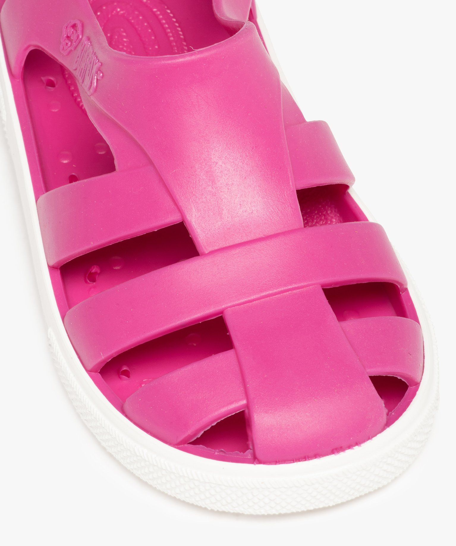 Sandales de plage enfant unies à brides souples - Boatilus violet | GEMO