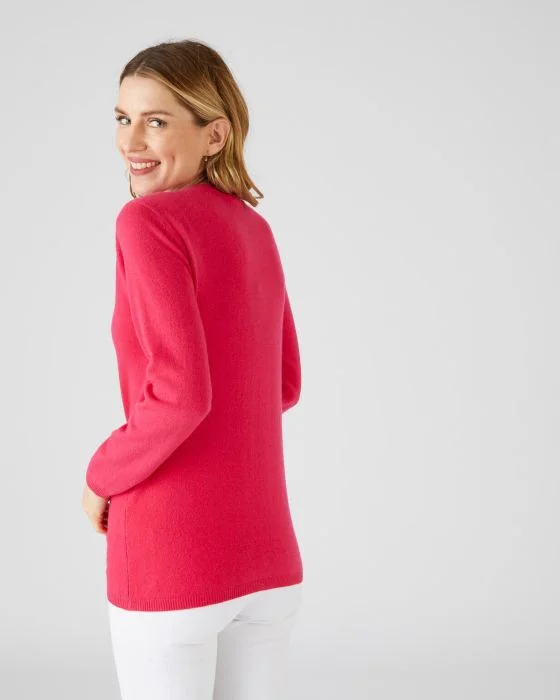 Pull col V en pur cachemire